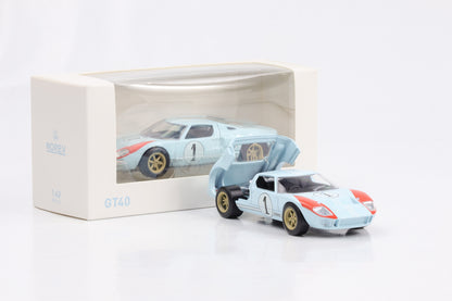 Ford GT40 24H Le Mans #1 1966 hellblau Norev Jet Car 270568