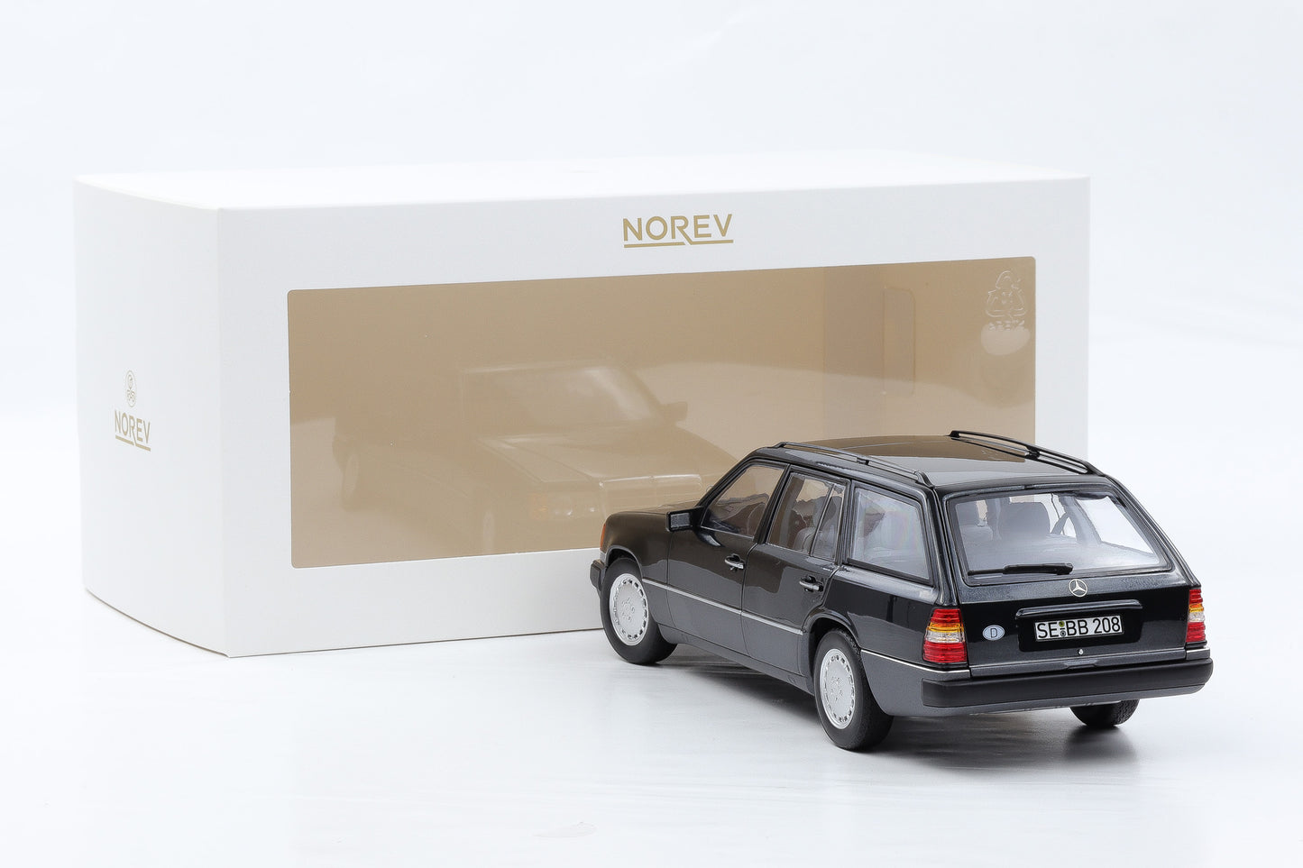 1:18 Norev Mercedes-Benz 300 D T-Modell Kombi S 124 blauschwarz metallic 1990