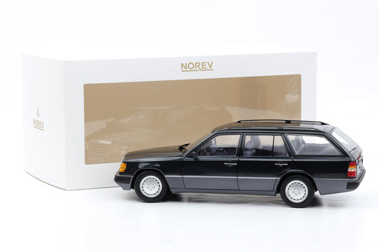 1:18 Norev Mercedes-Benz 300 D T-Modell Kombi S 124 blauschwarz metallic 1990