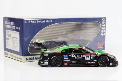 1:18 Ebbro Nissan GT-R Super GT500 2015 #24 Fuji Winner D. Sasaki M. Krumm