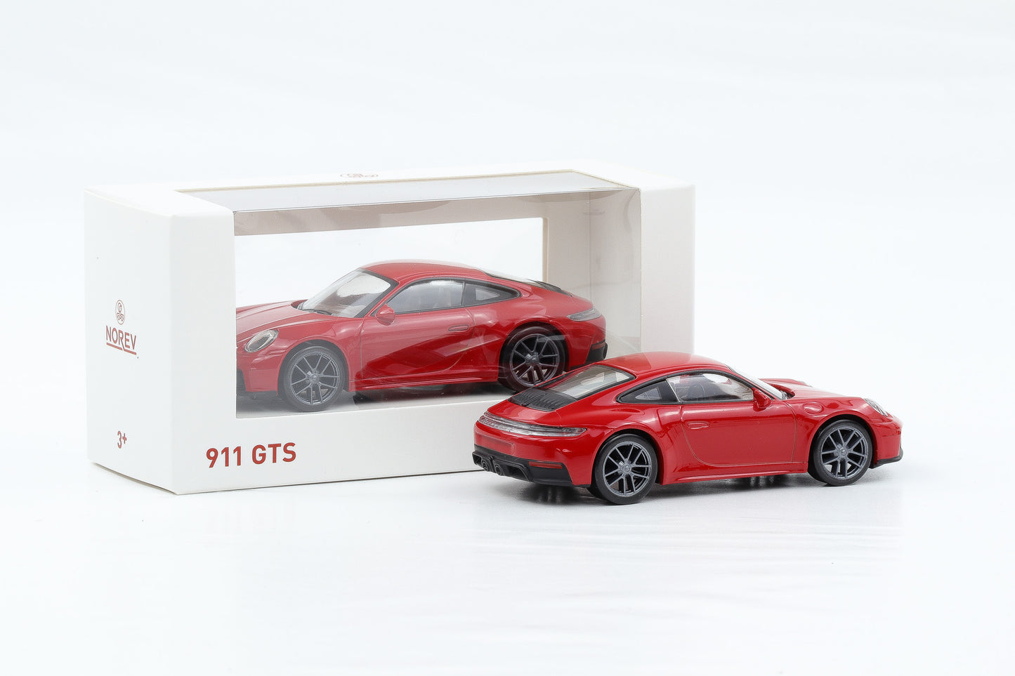 1:43 Jet Car Norev Porsche 911 992.2 GTS Coupe rot 2024