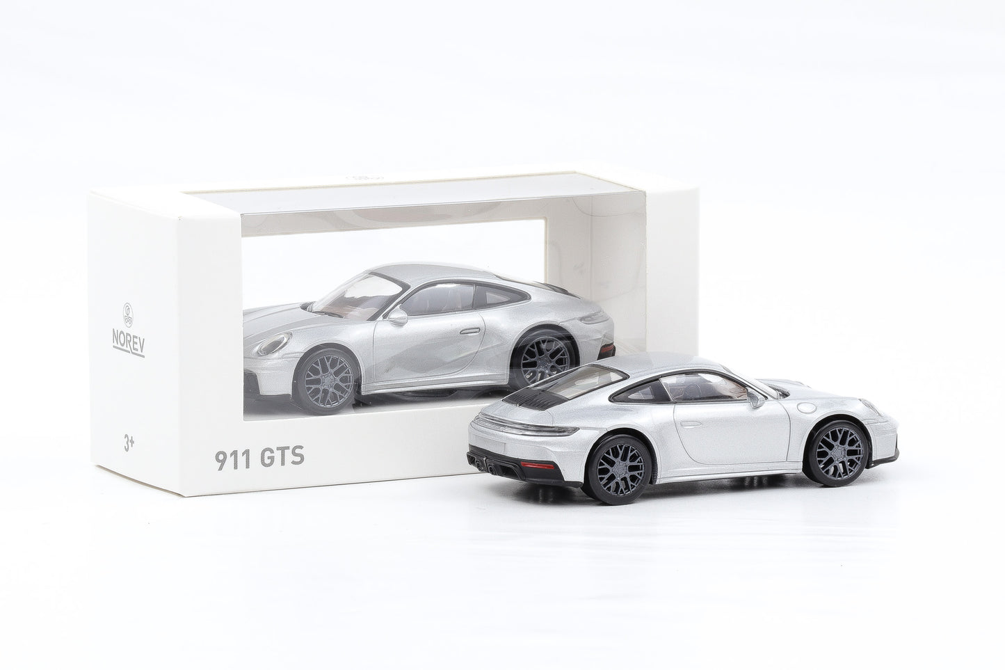 1:43 Jet Car Norev Porsche 911 992.2 GTS Coupe polarsilber metallic 2024