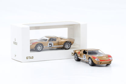1:43 Norev Jet Car Ford GT40 24H Le Mans #5 1966 gold metallic 270578