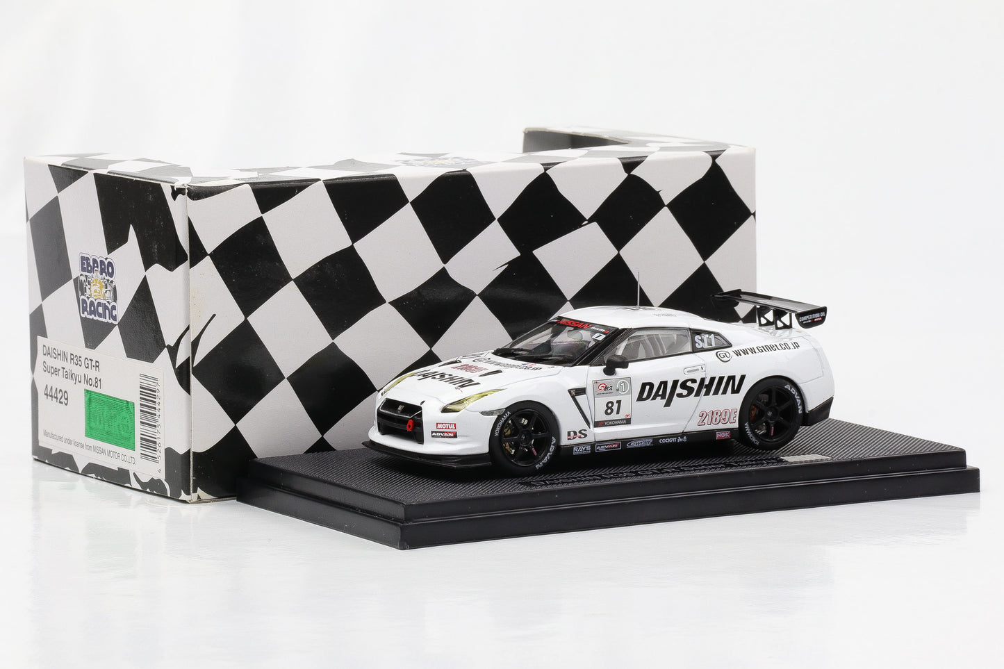 1:43 Ebbro Nissan Nismo GT-R  Daishin R35 Super Taikyu 2010 #81 N. Ohyagi T. Aoki T. Tanaka