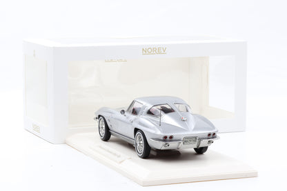 1:18 Norev Chevrolet Corvette C2 Sting Ray Coupe 1963 sebring silber 189052