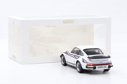 1:18 Norev Porsche 911 930 Turbo 3.3 weiss mit Martini Streifen 1980 187668
