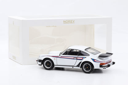 1:18 Norev Porsche 911 930 Turbo 3.3 weiss mit Martini Streifen 1980 187668