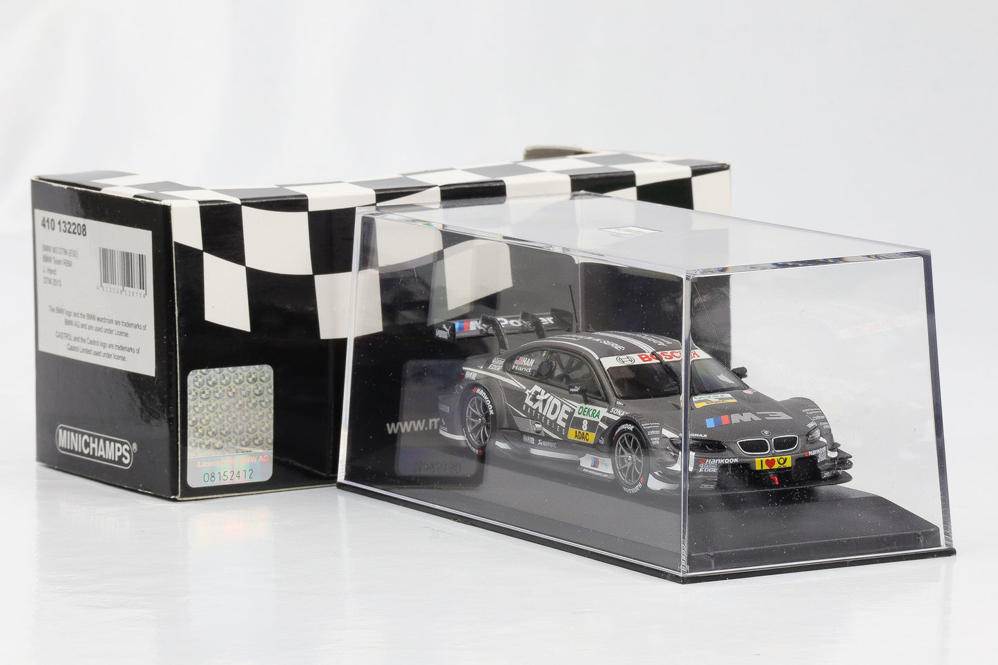 1:43 Minichamps BMW M3 E92 DTM 2013 BMW Team RBM J. Hand