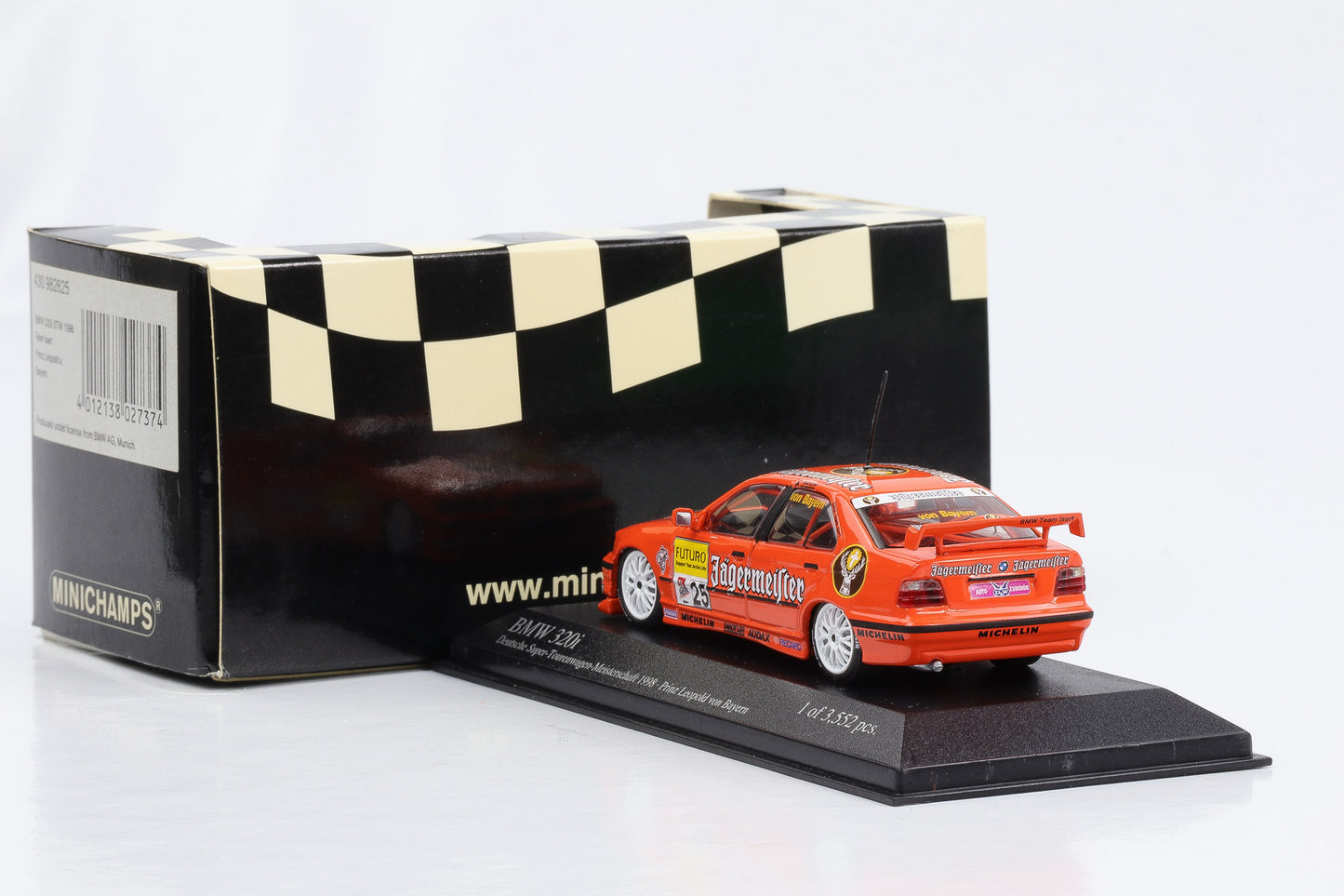 1:43 Minichamps BMW 320i STW 1998 Team Isert Prinz Leopold von Bayern