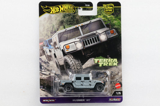 1:64 Hot Wheels Premium Hummer H1 silber Car Culture Terra Trek Nr. 1/5