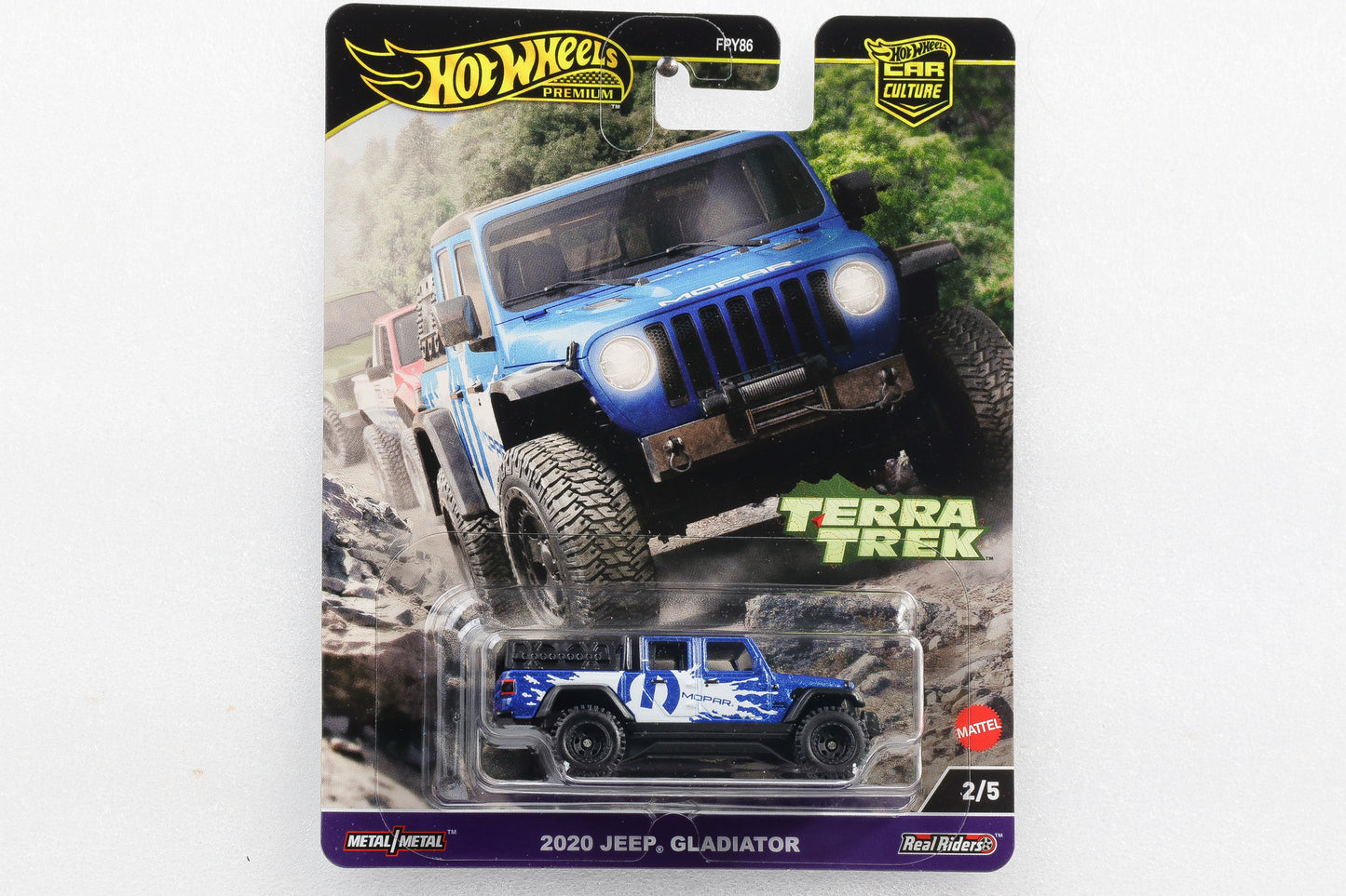 1:64 Hot Wheels Premium 2020 Jeep Gladiator Mopar blau-metallic Terra Trek Nr. 2/5