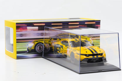 1:18 IXO Ford Mustang GT3 #44 24h LeMans 2024 Proton Competition+Vitrine