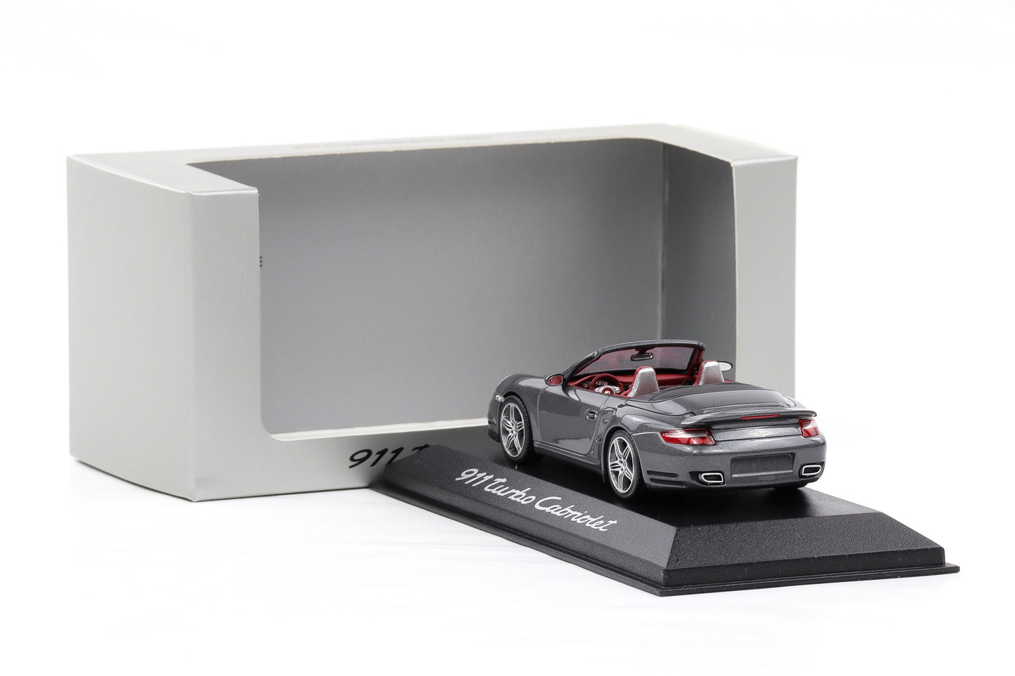 1:43 Minichamps Porsche 911 997 Turbo Cabriolet meteorgrau metallic 2007 WAP Dealer