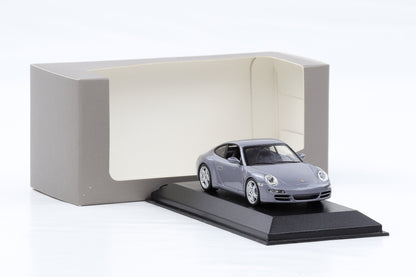 1:43 Minichamps Porsche 911 997 Carrera S Seal grey metallic 2004 WAP Dealer