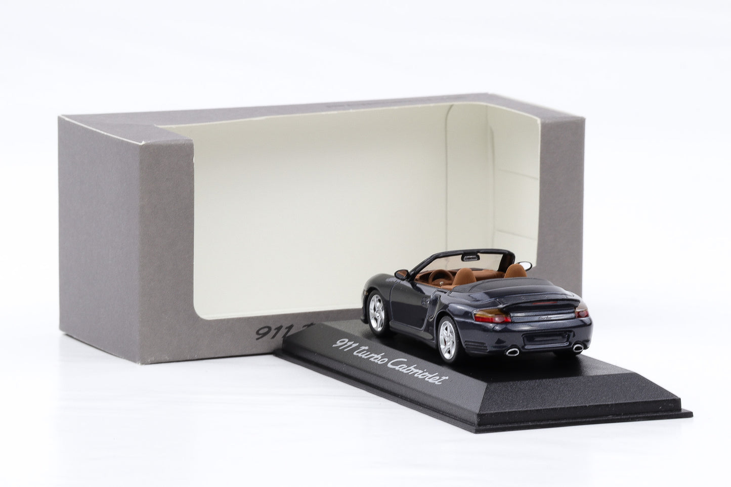 1:43 Minichamps Porsche 911 996 Turbo Cabrio Dunkelblau metallic 1998 WAP Dealer