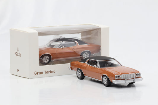 1:43 Ford Gran Torino 1976 chestnut brown Jet Car Norev diecast