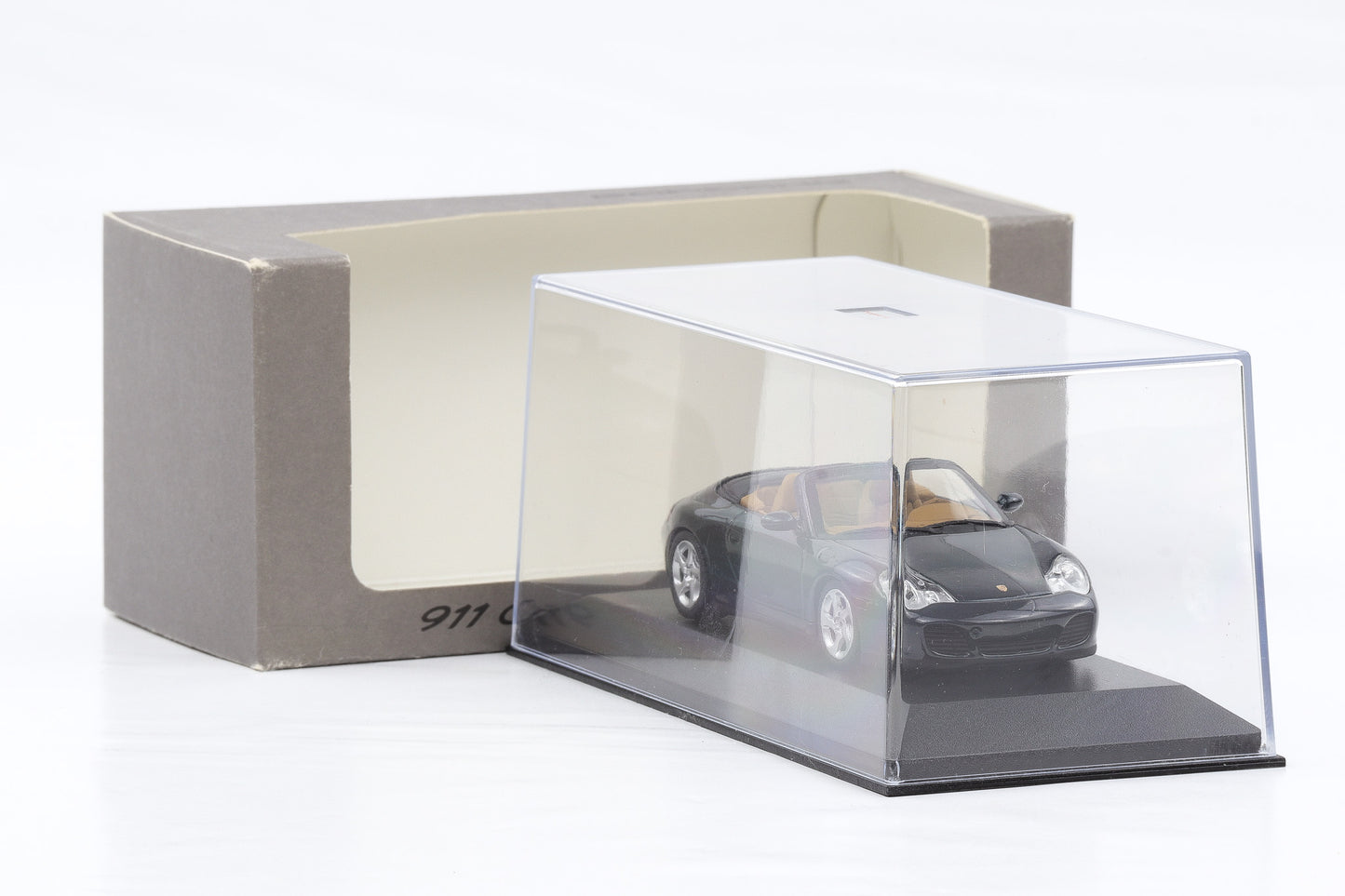 1:43 Minichamps Porsche 911 996 Carrera Cabrio 4S Dunkelgrün metallic 1998 WAP Dealer