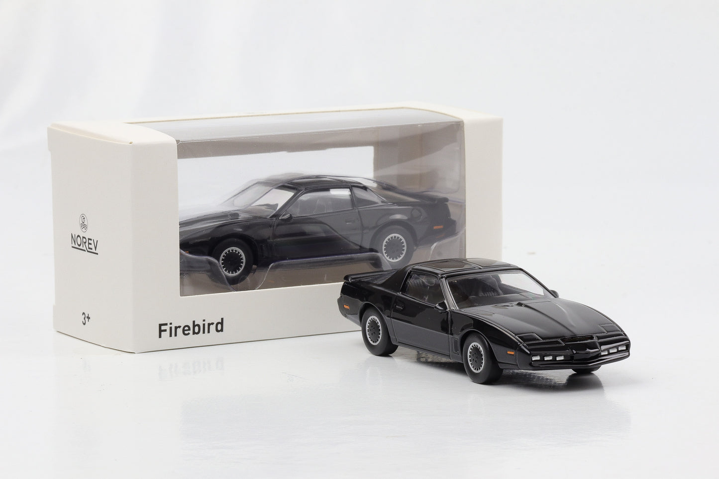 1:43 1982 Pontiac Firebird 1982 like KITT black Norev Jet Car Movie diecast