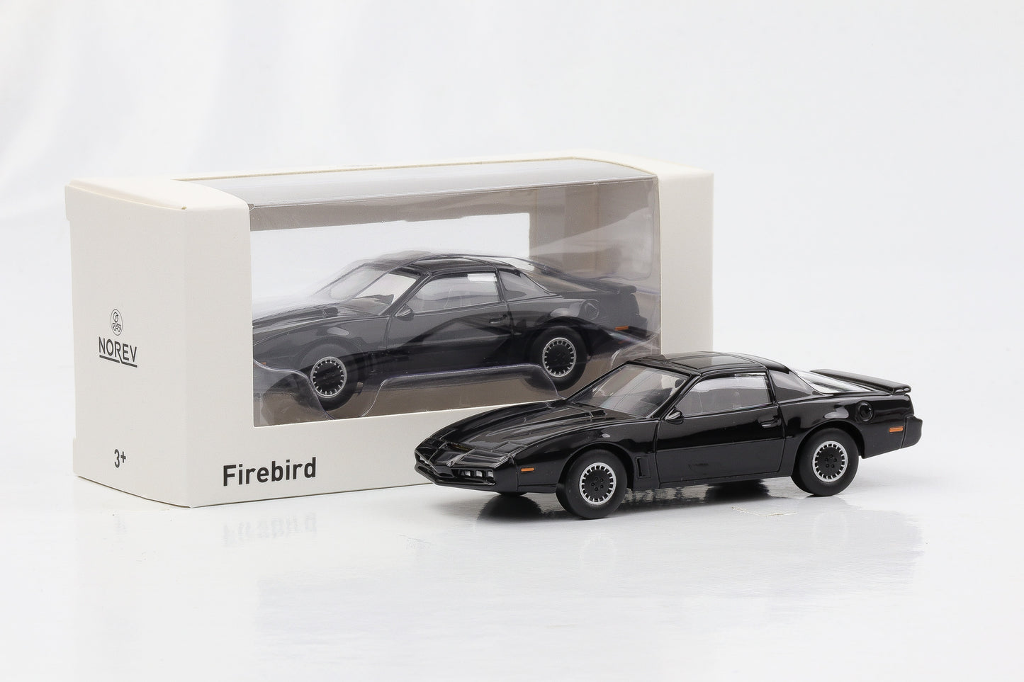 1:43 1982 Pontiac Firebird 1982 like KITT black Norev Jet Car Movie diecast