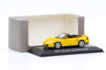 1:43 Minichamps Porsche 911 996 Turbo Cabriolet Speedgelb 2003 WAP Dealer