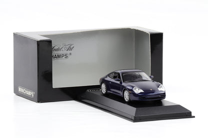 1:43 Minichamps Porsche 911 996 Carerra 2001 lapisblau metallic