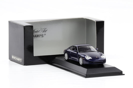1:43 Minichamps Porsche 911 996 Carerra 2001 lapisblau metallic
