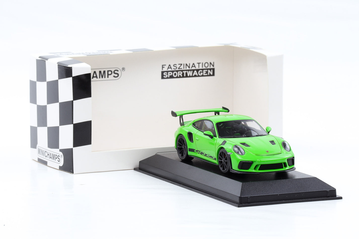1:43 Minichamps Porsche 911 991.2 GT3 RS 2018 lizardgrün schwarze Felgen