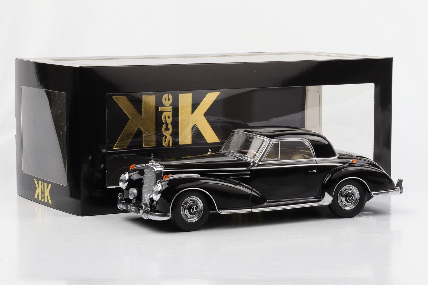 1:18 KK-Scale Mercedes-Benz 300 SC Coupe 1955 schwarz KKDC180831 diecast