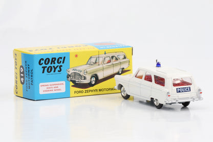 1:48 Corgi Toys Ford Zephir Autobahnpolizei weiß Nr. 419 Repro