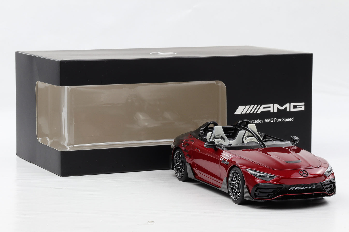 1:18 NZG Mercedes-Benz AMG Pure Speed Le-Mans-Rot 4,0 V8 BITURBO Limited