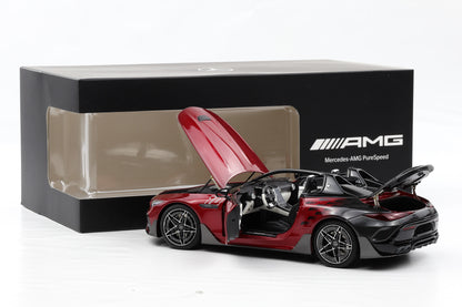 1:18 NZG Mercedes-Benz AMG Pure Speed Le-Mans-Rot 4,0 V8 BITURBO Limited
