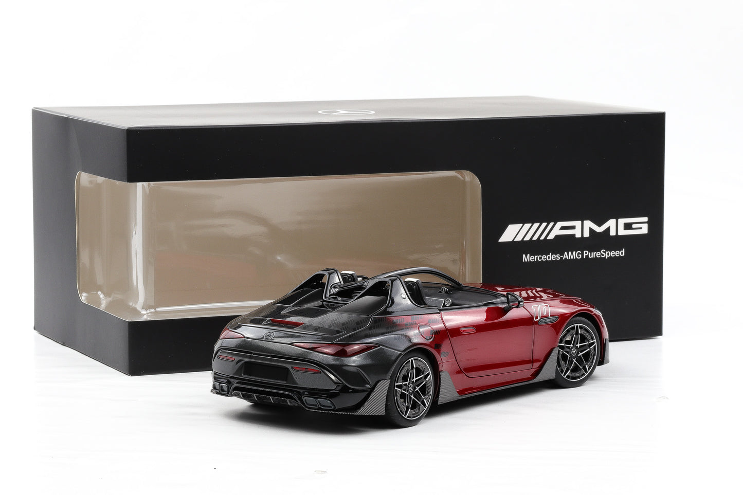 1:18 NZG Mercedes-Benz AMG Pure Speed Le-Mans-Rot 4,0 V8 BITURBO Limited