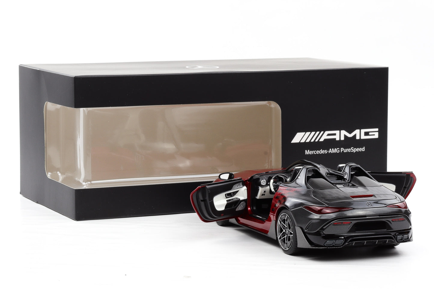 1:18 NZG Mercedes-Benz AMG Pure Speed Le-Mans-Rot 4,0 V8 BITURBO Limited