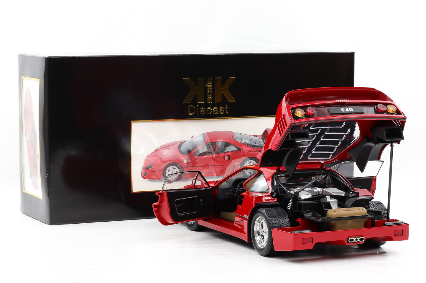 1:12 Ferrari F40 Supersportwagen 1987 / 1992 rot opening parts KK Scale