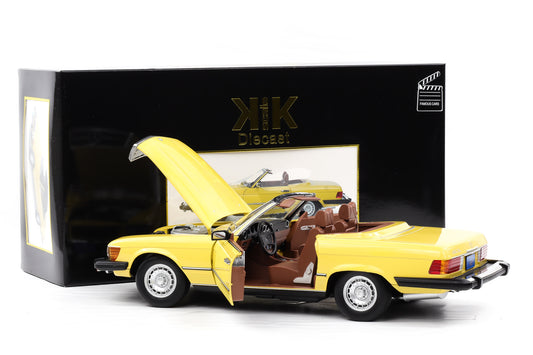 1:12  Mercedes-Benz 450 SL R107 US 1979 gelb TV-Serie "Hart aber Herzlich" KK-Scale