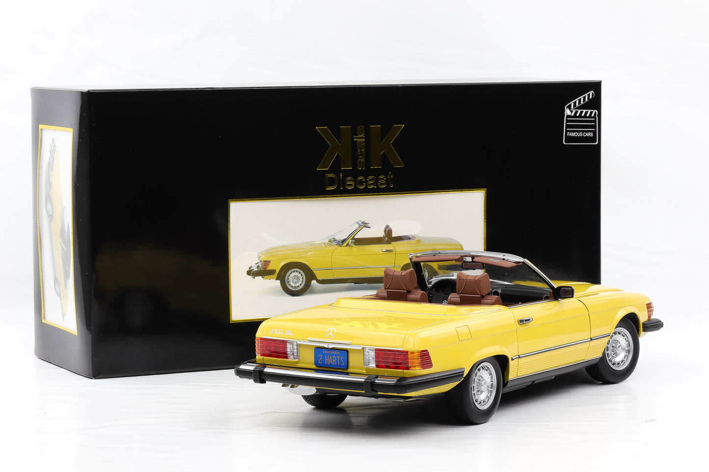 1:12  Mercedes-Benz 450 SL R107 US 1979 gelb TV-Serie "Hart aber Herzlich" KK-Scale