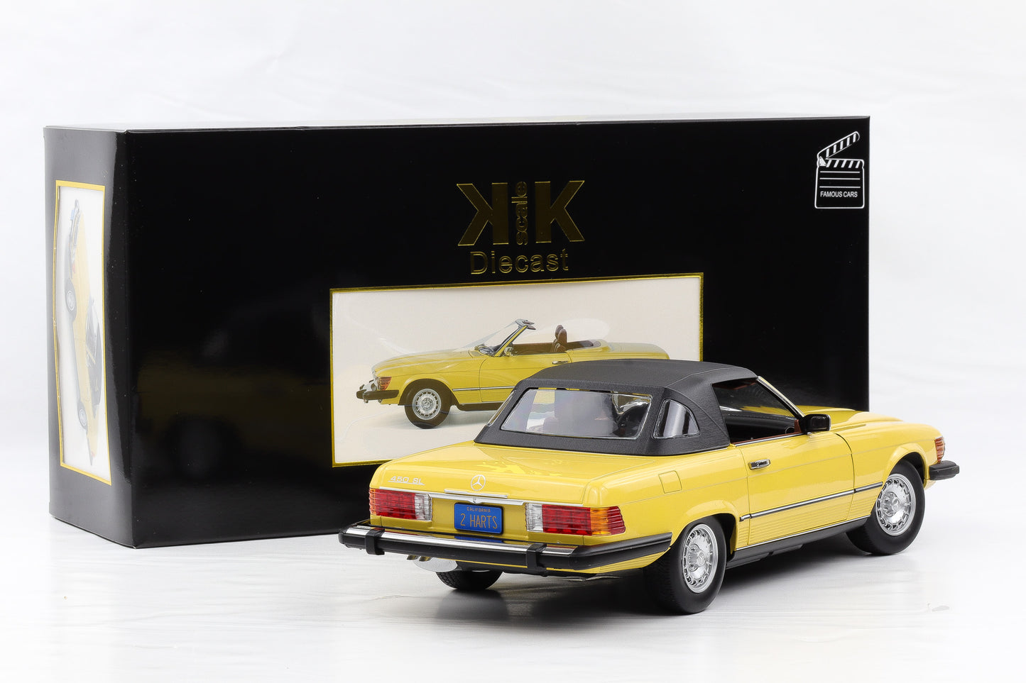 1:12  Mercedes-Benz 450 SL R107 US 1979 gelb TV-Serie "Hart aber Herzlich" KK-Scale