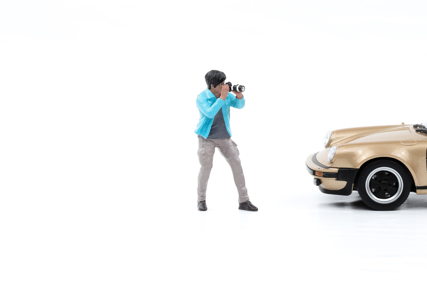 1:24 Figur Photographers Fotograf Figuren Mann American Diorama 25301 #1