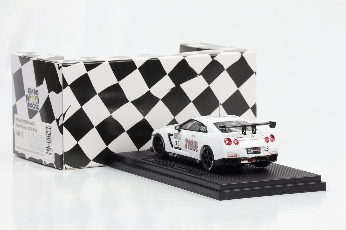 1:43 Ebbro Nissan Nismo GT-R Super Taikyu 2010 Fuji #23 M. Kageyama T. Tanaka K. Hoshino diecast