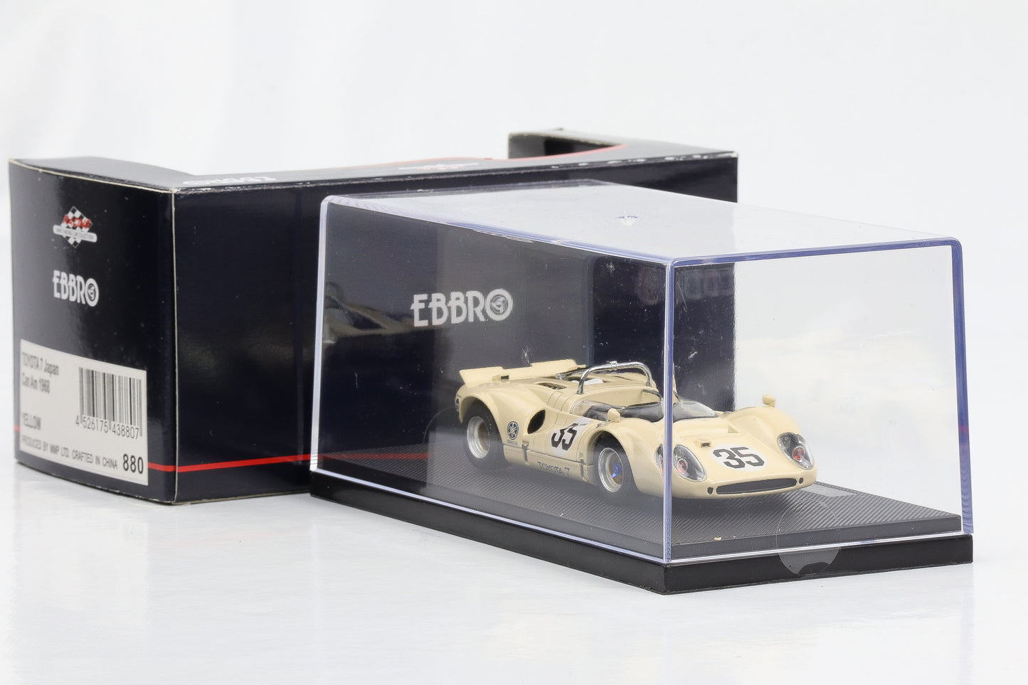 1:43 Ebbro Toyota 7 Japan Can Am 1968 #35 beige diecast