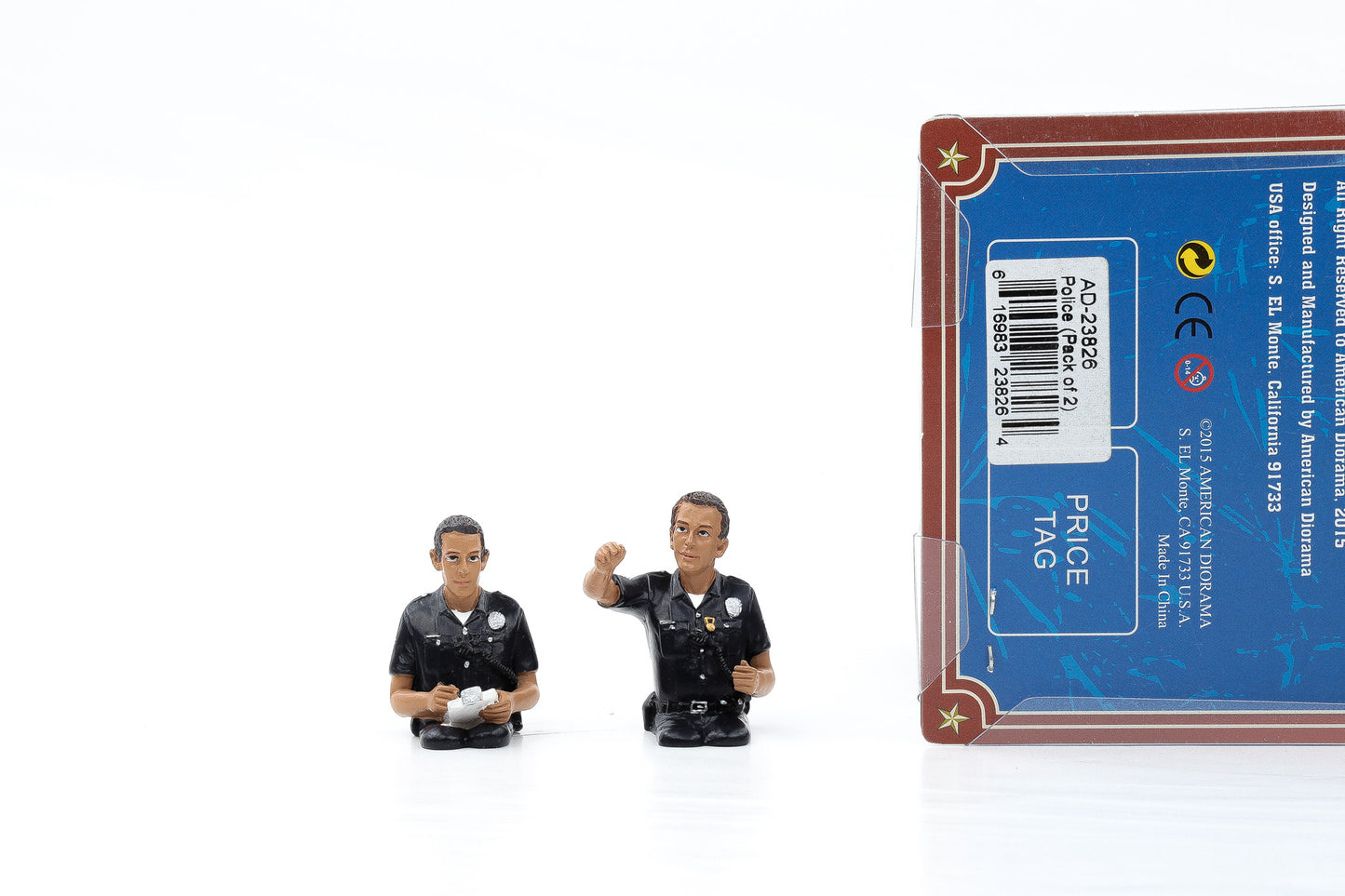 1:24 Figur Fahrer Set Police Figuren American Diorama 23826