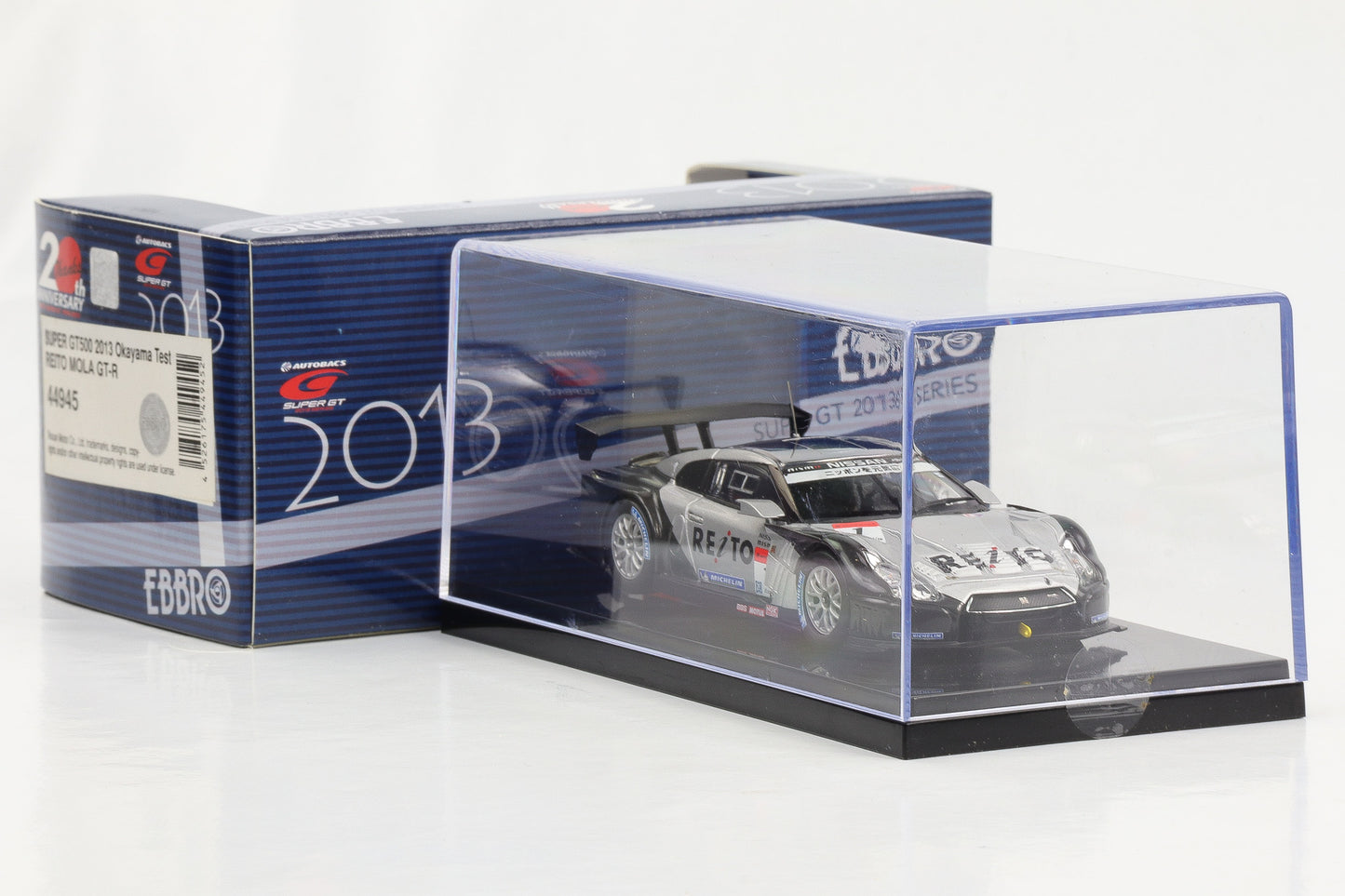 1:43 Ebbro Reito Mola Nissan GT-R Super GT500 2013 Okayama Test #1 diecast