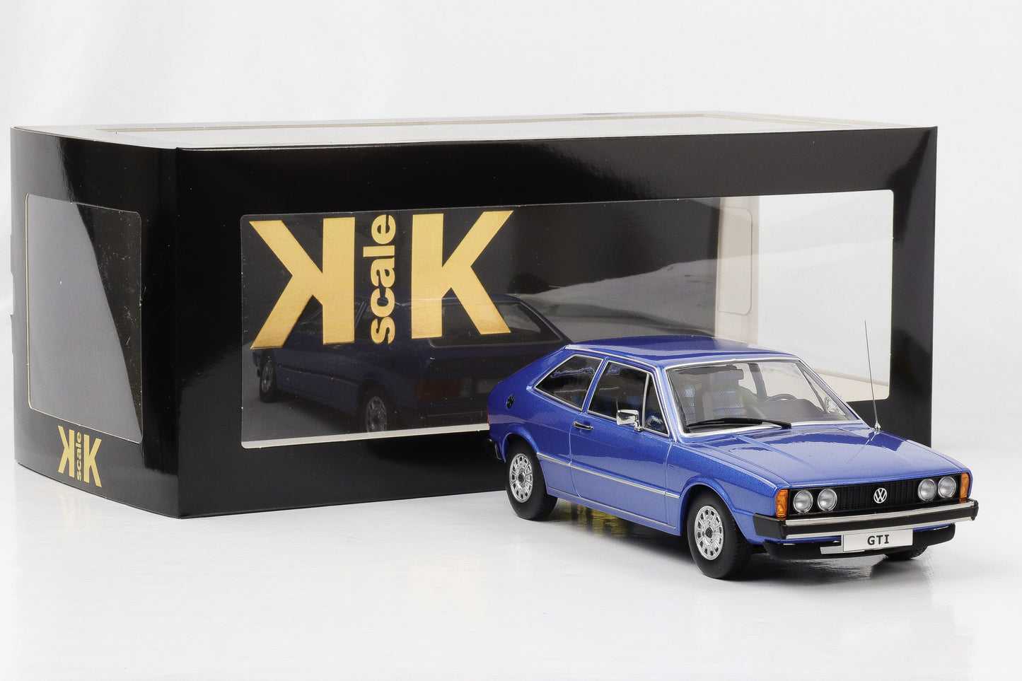 1:18 KK-Scale VW Scirocco I GTI Sportcoupe 1976 MK1 blau metallic 1:18 diecast