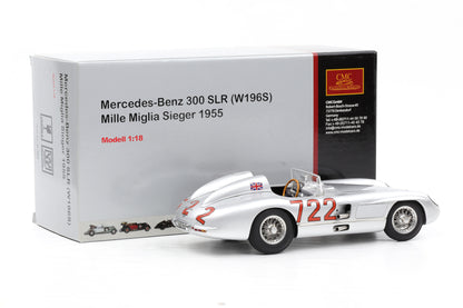 1:18 CMC Mercedes-Benz 300 SLR W19S Mille Miglia Sieger 1955 M066