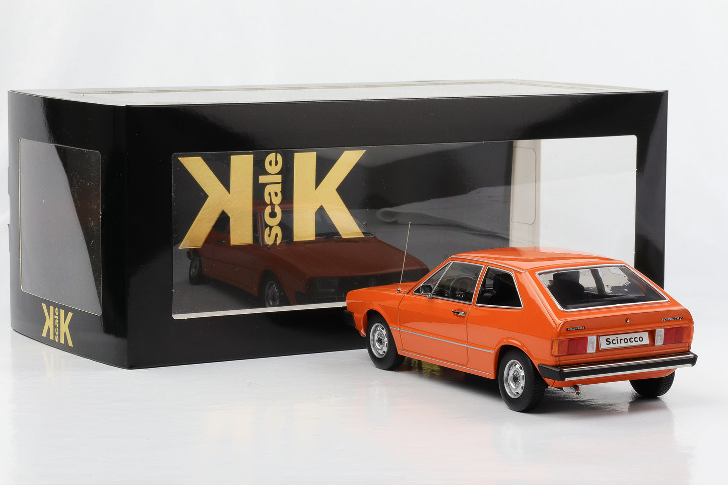 1:18 KK-Scale VW Scirocco L Sportcoupe 1975 MK1 orange 1:18 diecast