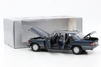 1:18 Norev Mercedes-Benz 560 SEL S-Klasse W126 surfblau metallic 1991 Dealer