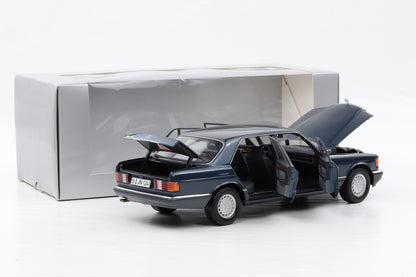 1:18 Norev Mercedes-Benz 560 SEL S-Klasse W126 surfblau metallic 1991 Dealer