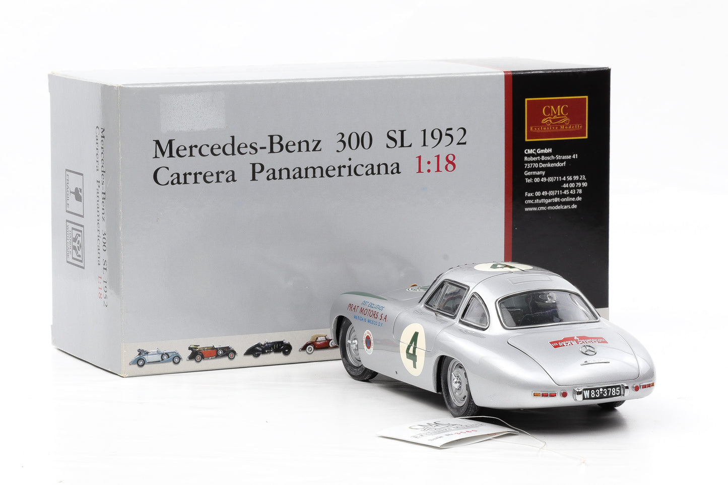 1:18 CMC Mercedes-Benz 300 SL 1952 Carrera Panamericana M-023