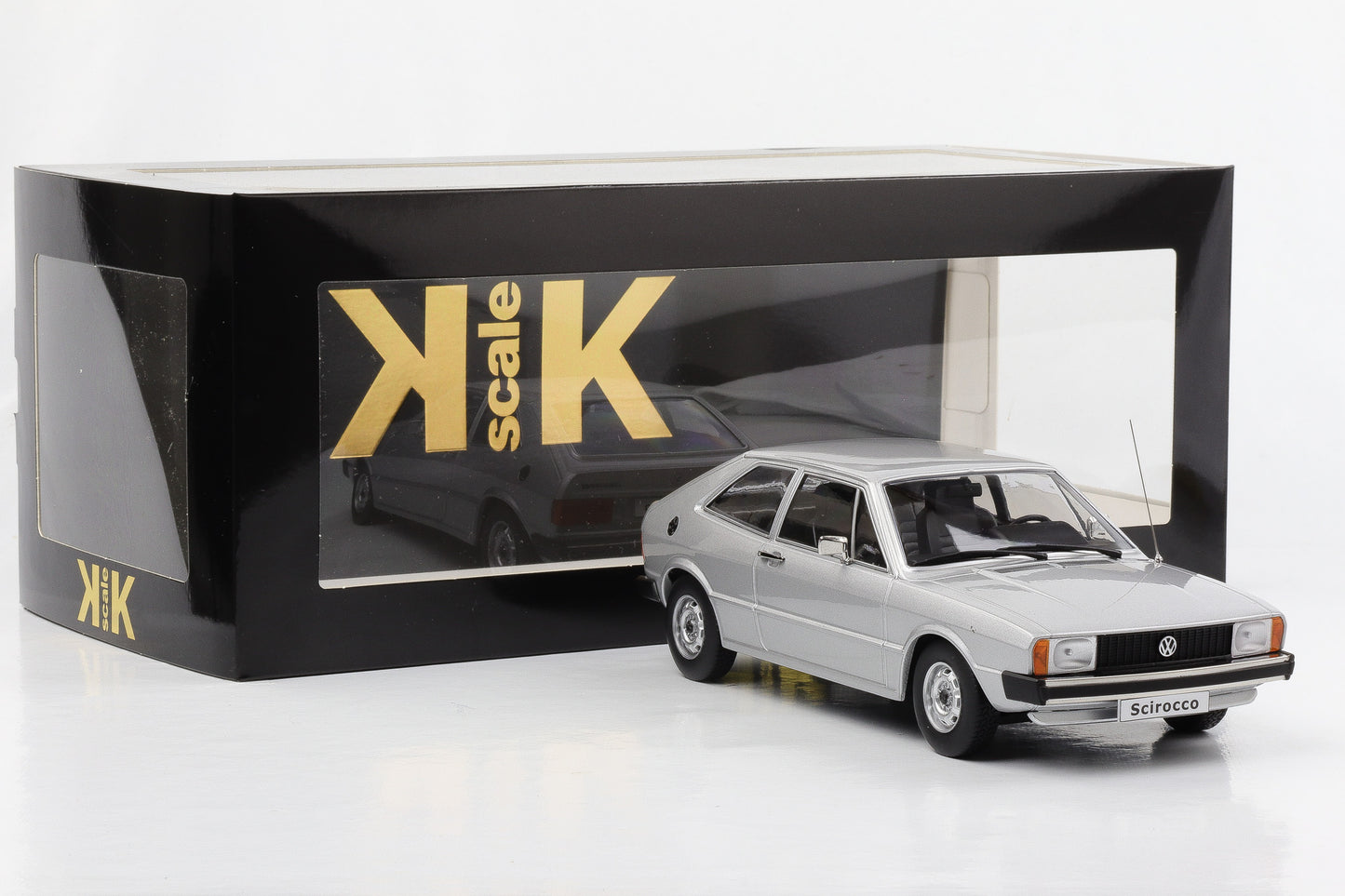 1:18 KK-Scale VW Scirocco L Sportcoupe 1975 MK1 silber 1:18 diecast