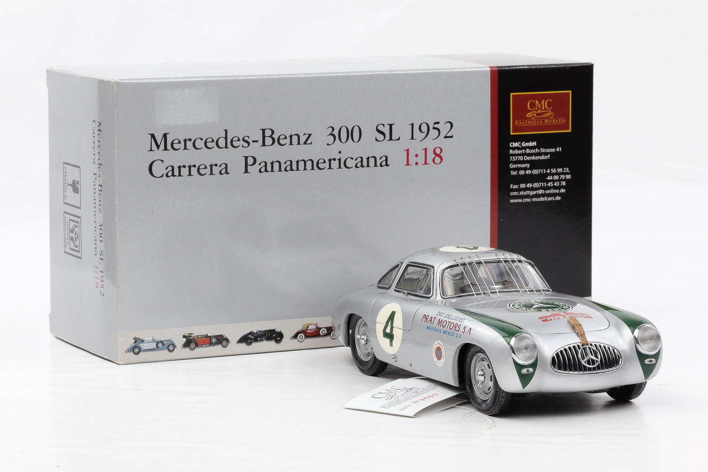 1:18 CMC Mercedes-Benz 300 SL 1952 Carrera Panamericana M-023